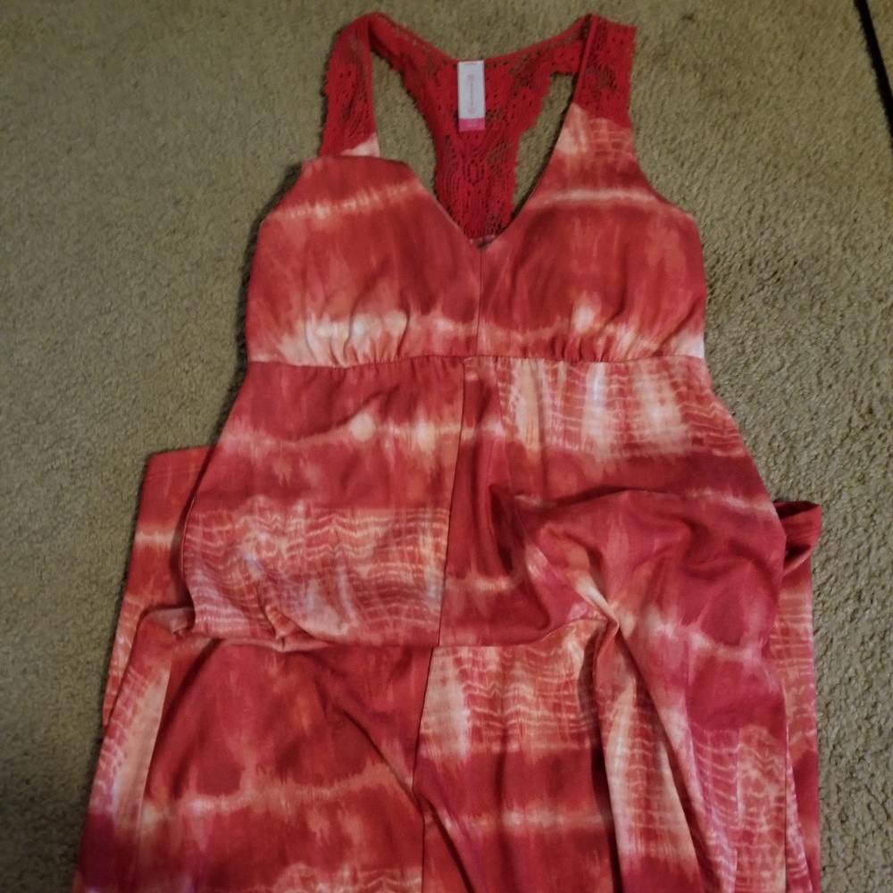 Lace back dress